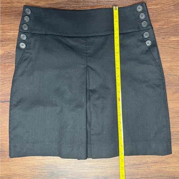 J. Crew 100% Wool Box Pleat Lined Skirt Black Sz 8 in mint condition - Picture 7 of 10